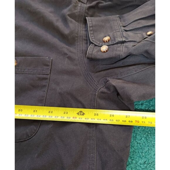 Wrangler Biggs Workwear Men's Size XXL Shirt Jacket Button Up 100% cotton - Picture 5 of 7